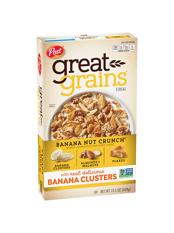 Great Grains Banana Nut Crunch Cereal Box