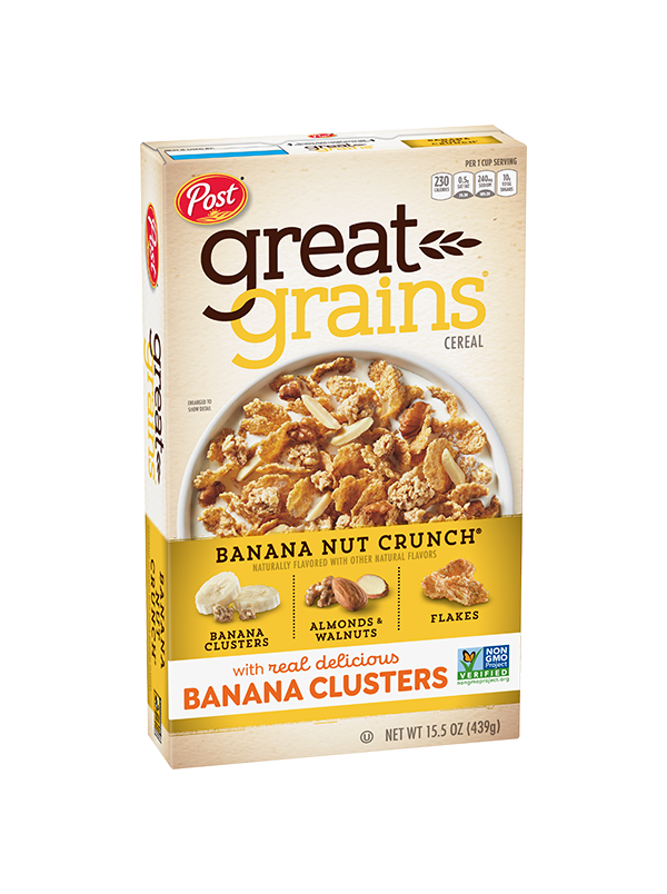 Great Grains Banana Nut Crunch Cereal Box