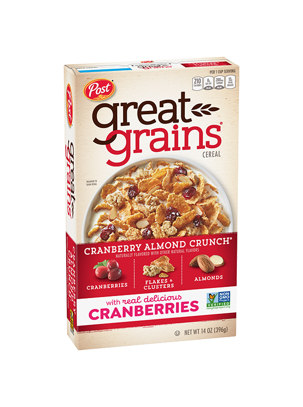 Great Grains Cranberry Almond Crunch Cereal Box