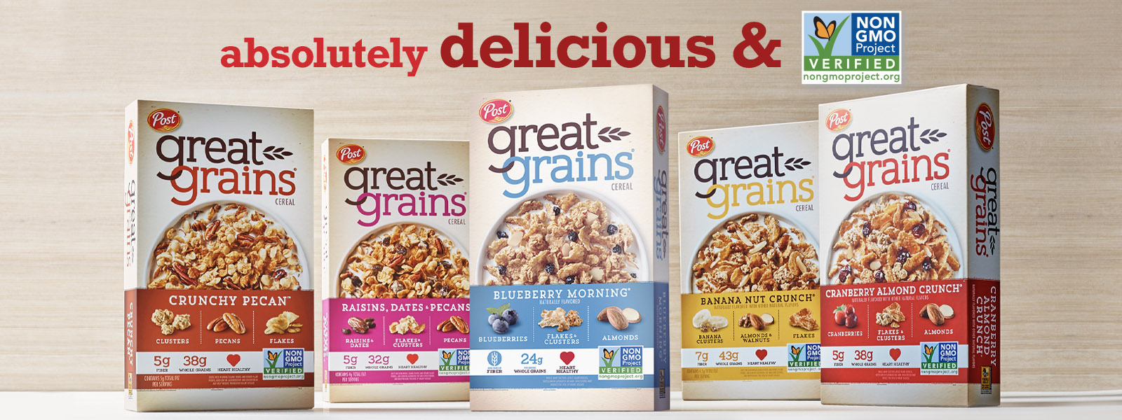 Great Grains cereal varieties